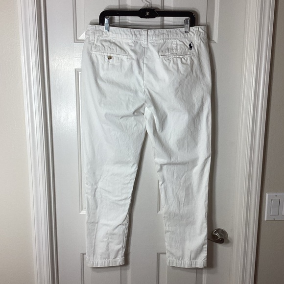Polo by Ralph Lauren Women's White Straight Leg Pants - Picture 2 of 13